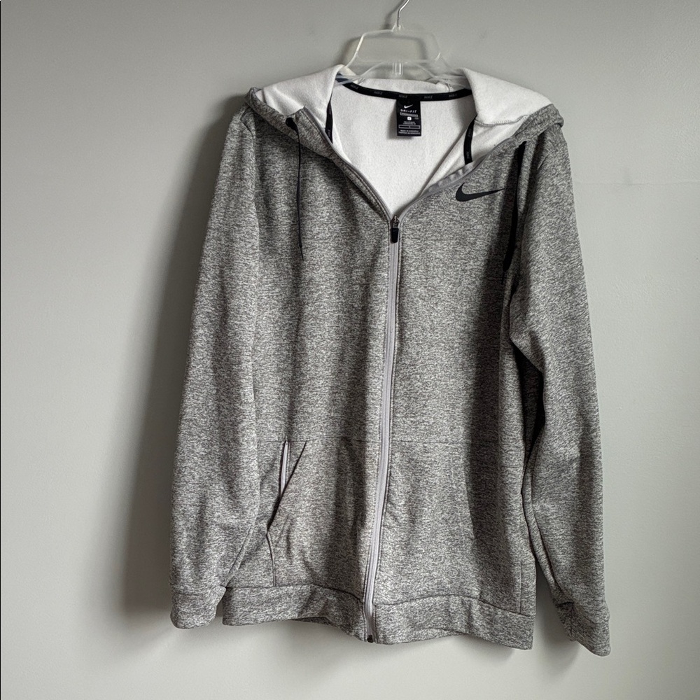 Nike Heather Gray Full-Zip Hoodie